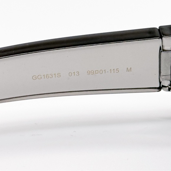 NEW GG1631S 013 GUCCI GREY SHIELD UNISEX SUNGLASSES GG 1631S 013 GUCCI EYEWEAR - Picture 10 of 12